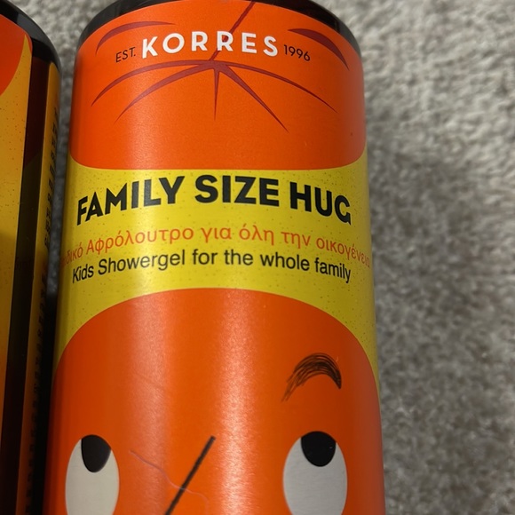 (3) New Bottles Korres Family Size Hug Kids Shower Gel For The Whole Family - Picture 3 of 4